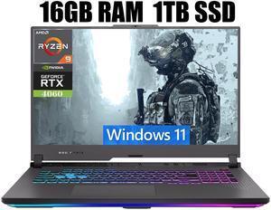 ASUS ROG Strix G17 Gaming Laptop, 17.3" QHD 240Hz Display, AMD Ryzen 9 7945HX 16 Cores Processor, NVIDIA GeForce RTX 4060 8GB GDDR6, Wi-Fi 6E, 16GB DDR5 1TB PCIe SSD, Windows 11 ASUS ROG Strix G17 Gaming Laptop, 17.3" QHD 240Hz Display, AMD Ryzen 9 7945HX 16 Cores Processor, NVIDIA GeForce RTX 4060 8GB GDDR6, Wi-Fi 6E, 16GB DDR5 1TB PCIe SSD, Windows 11