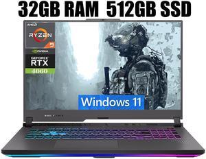 ASUS ROG Strix G17 Gaming Laptop, 17.3" QHD 240Hz Display, AMD Ryzen 9 7945HX 16 Cores Processor, NVIDIA GeForce RTX 4060 8GB GDDR6, Wi-Fi 6E, 32GB DDR5 512GB PCIe SSD, Windows 11 ASUS ROG Strix G17 Gaming Laptop, 17.3" QHD 240Hz Display, AMD Ryzen 9 7945HX 16 Cores Processor, NVIDIA GeForce RTX 4060 8GB GDDR6, Wi-Fi 6E, 32GB DDR5 512GB PCIe SSD, Windows 11
