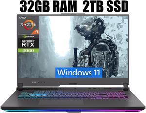 ASUS ROG Strix G17 Gaming Laptop, 17.3" QHD 240Hz Display, AMD Ryzen 9 7945HX 16 Cores Processor, NVIDIA GeForce RTX 4060 8GB GDDR6, Wi-Fi 6E, 32GB DDR5 2TB PCIe SSD, Windows 11 ASUS ROG Strix G17 Gaming Laptop, 17.3" QHD 240Hz Display, AMD Ryzen 9 7945HX 16 Cores Processor, NVIDIA GeForce RTX 4060 8GB GDDR6, Wi-Fi 6E, 32GB DDR5 2TB PCIe SSD, Windows 11