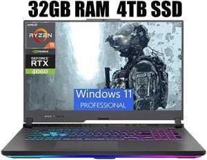 ASUS ROG Strix G17 Gaming Laptop, 17.3" QHD 240Hz Display, AMD Ryzen 9 7945HX 16 Cores Processor, NVIDIA GeForce RTX 4060 8GB GDDR6, Wi-Fi 6E, 32GB DDR5 4TB PCIe SSD, Windows 11 Pro ASUS ROG Strix G17 Gaming Laptop, 17.3" QHD 240Hz Display, AMD Ryzen 9 7945HX 16 Cores Processor, NVIDIA GeForce RTX 4060 8GB GDDR6, Wi-Fi 6E, 32GB DDR5 4TB PCIe SSD, Windows 11 Pro