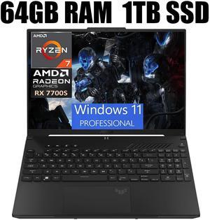 ASUS TUF A16 Gaming Laptop, 16" FHD+ 165Hz Display, AMD Octa-core Ryzen 7 7735HS Processor, AMD Radeon RX 7700S 8GB Graphic, Backlit Keyboard, 720p Webcam, 64GB DDR5  1TB PCIe SSD, Windows 11 Pro