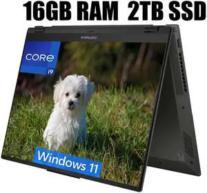 ASUS Vivobook S 16 Flip 2-in-1 Laptop, 16" WUXGA Touchscreen, Intel Core i9-13900H 14 Cores Processor, Intel Iris Xe Graphics, IR Camera, HDMI, Wi-Fi 6, 16GB DDR4  2TB PCIe SSD, Windows 11