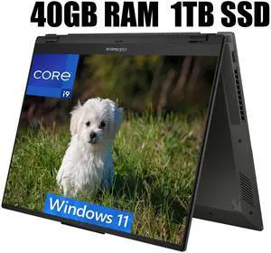 ASUS Vivobook S 16 Flip 2-in-1 Laptop, 16" WUXGA Touchscreen, Intel Core i9-13900H 14 Cores Processor, Intel Iris Xe Graphics, IR Camera, HDMI, Wi-Fi 6, 40GB DDR4  1TB PCIe SSD, Windows 11