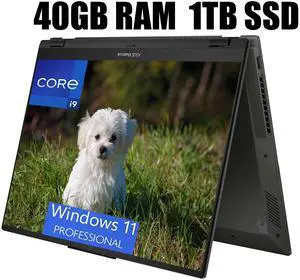 ASUS Vivobook S 16 Flip 2-in-1 Laptop, 16" WUXGA Touchscreen, Intel Core i9-13900H 14 Cores Processor, Intel Iris Xe Graphics, IR Camera, HDMI, Wi-Fi 6, 40GB DDR4  1TB PCIe SSD, Windows 11 Pro
