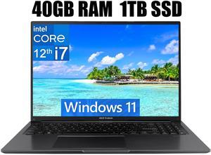 ASUS Vivobook 16 Laptop, 16" WUXGA (1920 X 1200) Display, Intel Core i7-1255U 10 Cores Processor, Intel Iris Xe Graphics, Webcam, HDMI, Wi-Fi, 40GB DDR4  1TB PCIe SSD, Windows 11