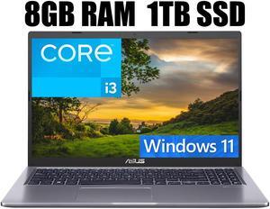 ASUS VivoBook 15 Laptop, 15.6" FHD (1920x1080) Display, Intel i3-1115G4 2 Cores Processor, Intel UHD Graphics, USB Type-C, HDMI, Wi-Fi, 8GB DDR4 1TB PCIe SSD, Windows 11 ASUS VivoBook 15 Laptop, 15.6" FHD (1920x1080) Display, Intel i3-1115G4 2 Cores Processor, Intel UHD Graphics, USB Type-C, HDMI, Wi-Fi, 8GB DDR4 1TB PCIe SSD, Windows 11