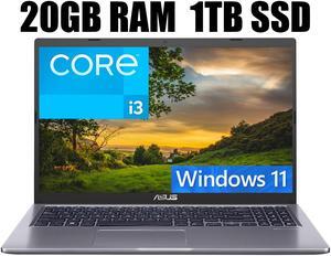 ASUS VivoBook 15 Laptop, 15.6" FHD (1920x1080) Display, Intel i3-1115G4 2 Cores Processor, Intel UHD Graphics, USB Type-C, HDMI, Wi-Fi, 20GB DDR4 1TB PCIe SSD, Windows 11 ASUS VivoBook 15 Laptop, 15.6" FHD (1920x1080) Display, Intel i3-1115G4 2 Cores Processor, Intel UHD Graphics, USB Type-C, HDMI, Wi-Fi, 20GB DDR4 1TB PCIe SSD, Windows 11