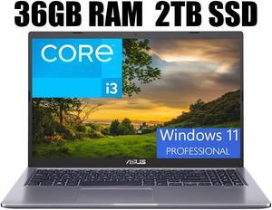ASUS VivoBook 15 Laptop, 15.6" FHD (1920x1080) Display, Intel i3-1115G4 2 Cores Processor, Intel UHD Graphics, USB Type-C, HDMI, Wi-Fi, 36GB DDR4 2TB PCIe SSD, Windows 11 Pro ASUS VivoBook 15 Laptop, 15.6" FHD (1920x1080) Display, Intel i3-1115G4 2 Cores Processor, Intel UHD Graphics, USB Type-C, HDMI, Wi-Fi, 36GB DDR4 2TB PCIe SSD, Windows 11 Pro