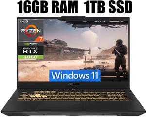 ASUS TUF Gaming A17 Gaming Laptop, 17.3" FHD 144Hz Display, AMD Ryzen 7 7735HS 8 Cores processor, NVIDIA GeForce RTX 4060 8GB GDDR6, Wi-Fi 6 Bluetooth 5.2, 16GB DDR5 1TB PCIe SSD, Windows 11 ASUS TUF Gaming A17 Gaming Laptop, 17.3" FHD 144Hz Display, AMD Ryzen 7 7735HS 8 Cores processor, NVIDIA GeForce RTX 4060 8GB GDDR6, Wi-Fi 6 Bluetooth 5.2, 16GB DDR5 1TB PCIe SSD, Windows 11