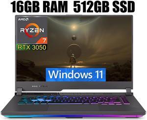 ASUS ROG Strix G17 Gaming Laptop, 17.3" FHD 144Hz Display, AMD Ryzen 7 6800H 8 cores Processor, NVIDIA GeForce RTX 3050 4GB GDDR6, RGB Keyboard, 16GB DDR5  512GB PCIe SSD, Windows 11