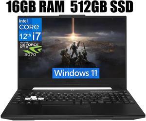 ASUS TUF Dash 15 Gaming Laptop, 15.6" 144Hz Full HD Display, Intel Core i7-12650H 10 Cores Processor, NVIDIA GeForce RTX 3070 8GB GDDR6, Backlit KB, Wi-Fi 6, 16GB DDR5  512GB PCIe SSD, Windows 11
