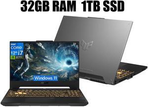 ASUS TUF F15 Gaming Laptop, 15.6'' FHD 144Hz Display, Intel Core i7-12700H 14 Cores Processor, NVIDIA GeForce RTX 4070 8GB GDDR6, Wi-Fi 6, 32GB DDR4 1TB PCIe SSD, Windows 11 ASUS TUF F15 Gaming Laptop, 15.6'' FHD 144Hz Display, Intel Core i7-12700H 14 Cores Processor, NVIDIA GeForce RTX 4070 8GB GDDR6, Wi-Fi 6, 32GB DDR4 1TB PCIe SSD, Windows 11