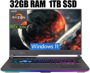 ASUS ROG Strix G15 Gaming Laptop, 15.6" FHD 144Hz Display, AMD Ryzen 7 6800H 8 cores processor, NVIDIA GeForce RTX 3050 4GB GDDR6, Wi-Fi 6E, 32GB DDR5  1TB PCIe SSD, Windows 11
