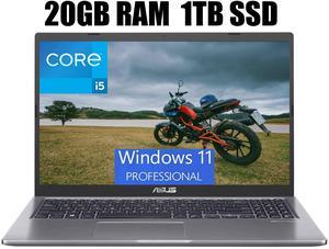 ASUS VivoBook 15 Thin and Light Laptop, 15.6" FHD (1920 x 1080) Display, Intel Core i5-1135G7 4 cores Processor, Intel Iris Xe Graphics, Fingerprint, 20GB DDR4  1TB PCIe SSD, Windows 11 Pro