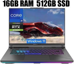 ASUS ROG Strix G16 Gaming Laptop, 16.0" QXGA (2560x1600) 240Hz Display, Intel Core i9-14900HX 24-Cores Processor, GeForce RTX 4060 8GB GDDR6, Wi-Fi 6E, 16GB DDR5  512GB PCIe SSD, Windows 11