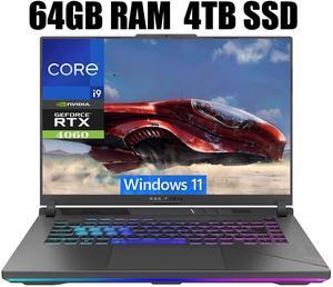 ASUS ROG Strix G16 Gaming Laptop, 16.0" QXGA (2560x1600) 240Hz Display, Intel Core i9-14900HX 24-Cores Processor, GeForce RTX 4060 8GB GDDR6, Wi-Fi 6E, 64GB DDR5  4TB PCIe SSD, Windows 11