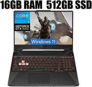 ASUS TUF F15 Gaming Laptop, 15.6" FHD 144Hz Display, Intel Core i5-10300H 4 cores Processor, NVIDIA GeForce GTX 1650 4GB, Wi-Fi 6, 16GB DDR4  512GB PCIe SSD, Windows 11