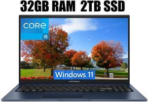 ASUS Vivobook 14 Laptop, 14" FHD (1920 x 1080) Display, Intel Core i5-1235U 6 Cores Processor, Intel Iris Xe Graphics, Numeric Keypad, Webcam, 32GB DDR4  2TB PCIe SSD, Windows 11