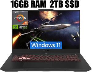 ASUS TUF Gaming A15 Gaming Laptop, 15.6" FHD 144Hz Display, AMD Ryzen 9 7940HS 8 Core Processor, NVIDIA GeForce RTX 4070 8GB GDDR6, Wi-Fi 6, 16GB DDR5  2TB PCIe SSD, Windows 11