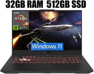 ASUS TUF Gaming A15 Gaming Laptop, 15.6" FHD 144Hz Display, AMD Ryzen 9 7940HS 8 Core Processor, NVIDIA GeForce RTX 4070 8GB GDDR6, Wi-Fi 6, 32GB DDR5  512GB PCIe SSD, Windows 11