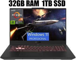 ASUS TUF Gaming A15 Gaming Laptop, 15.6" FHD 144Hz Display, AMD Ryzen 9 7940HS 8 Core Processor, NVIDIA GeForce RTX 4070 8GB GDDR6, Wi-Fi 6, 32GB DDR5  1TB PCIe SSD, Windows 11 Pro