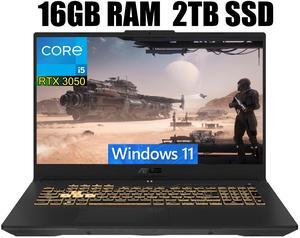 ASUS TUF Gaming F17 Gaming Laptop, 17.3" FHD 144Hz Display, Intel Core i5-12500H 8 cores Processor, GeForce RTX 3050 4GB GDDR6, Wi-Fi 6 and Bluetooth 5.2, 16GB DDR4  2TB PCIe SSD, Windows 11