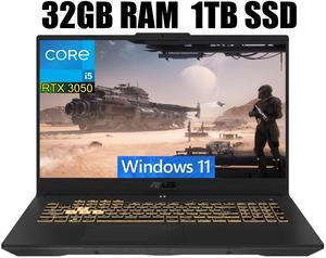 ASUS TUF Gaming F17 Gaming Laptop, 17.3" FHD 144Hz Display, Intel Core i5-12500H 8 cores Processor, GeForce RTX 3050 4GB GDDR6, Wi-Fi 6 and Bluetooth 5.2, 32GB DDR4  1TB PCIe SSD, Windows 11