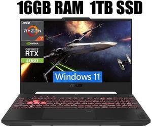 ASUS TUF Gaming A15 Gaming Laptop, 15.6" FHD 144Hz, AMD Ryzen 7 7735HS 8-Cores Processor, GeForce RTX 4060 8GB GDDR6, Bluetooth 5.3, RGB Backlit Keyboard, 16GB DDR5  1TB PCIe SSD, Windows 11