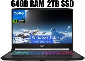 MSI Katana 15 Gaming Laptop, 15.6" 165Hz QHD Display, Intel Core i7-13620H 10 Cores Processor, NVIDIA GeForce RTX 4070 8GB GDDR6, Cooler Boost 5, 64GB DDR5  2TB PCIe SSD, Windows 11 Pro