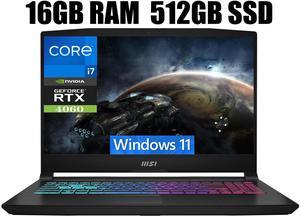 MSI Katana 15 Laptop, 15.6" FHD 144Hz Display, Intel Core i7-13620H 10 Cores Processor, NVIDIA GeForce RTX 4060 8 GB GDDR6, Cooler Boost 5, 16GB DDR5  512GB PCIe SSD, Windows 11