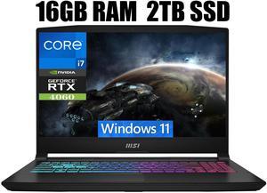 MSI Katana 15 Laptop, 15.6" FHD 144Hz Display, Intel Core i7-13620H 10 Cores Processor, NVIDIA GeForce RTX 4060 8 GB GDDR6, Cooler Boost 5, 16GB DDR5  2TB PCIe SSD, Windows 11