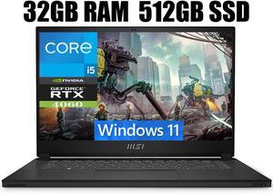 MSI Stealth 15 Gaming Laptop, 15.6" FHD 144Hz Display, Intel Core i5-13420H 8 Cores Processor, NVIDIA GeForce RTX 4060 8GB GDDR6, Cooler Boost Trinity+, 32GB DDR5  512GB PCIe SSD, Windows 11