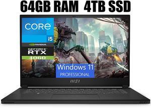 MSI Stealth 15 Gaming Laptop, 15.6" FHD 144Hz Display, Intel Core i5-13420H 8 Cores Processor, NVIDIA GeForce RTX 4060 8GB GDDR6, Cooler Boost Trinity+, 64GB DDR5  4TB PCIe SSD, Windows 11 Pro