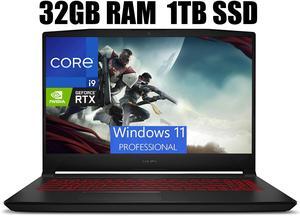 MSI Katana GF66 15 Gaming Laptop, 15.6" FHD (1920*1080) 240Hz, Intel core i9-12900H 14 Cores Processor, NVIDIA GeForce RTX 3070 Ti 8GB GDDR6, Backlit Keyboard, 32GB DDR5  1TB PCIe SSD, Windows 11 Pro