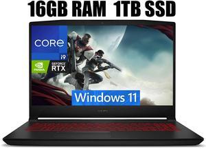 MSI Katana GF66 15 Gaming Laptop, 15.6" FHD (1920*1080) 240Hz, Intel core i9-12900H 14 Cores Processor, NVIDIA GeForce RTX 3070 Ti 8GB GDDR6, Backlit Keyboard, 16GB DDR5  1TB PCIe SSD, Windows 11