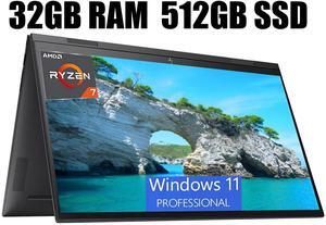 HP ENVY x360 15 Laptop, 15.6" FHD Touchscreen, AMD Ryzen 7 5825U Octa-Core Processor, AMD Radeon Graphics, USB-C HDMI Fingerprint, 32GB DDR4  512GB PCIe SSD, Windows 11 Pro