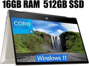 HP Pavilion x360 2-in-1 14 Laptop, 14" FHD Touchscreen, Intel Core i5-1135G7 4 Cores Processor, Intel Iris Xe graphics, Fingerprint Reader, Webcam, 16GB DDR4 512GB PCIe SSD, Windows 11 HP Pavilion x360 2-in-1 14 Laptop, 14" FHD Touchscreen, Intel Core i5-1135G7 4 Cores Processor, Intel Iris Xe graphics, Fingerprint Reader, Webcam, 16GB DDR4 512GB PCIe SSD, Windows 11