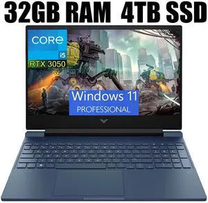 HP Victus 15 Gaming Laptop, 15.6" Full HD 144Hz, Intel Core i5-13420H 8-Cores, GeForce RTX 3050 6GB GDDR6 Graphics, WIFI 6, Bluetooth 5.2, 32GB DDR4  4TB PCIe SSD, Windows 11 Pro