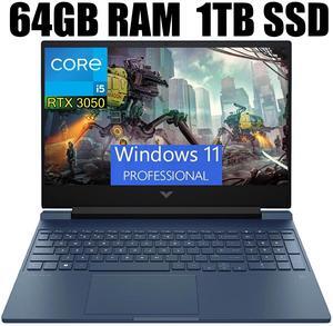 HP Victus 15 Gaming Laptop, 15.6" Full HD 144Hz, Intel Core i5-13420H 8-Cores, GeForce RTX 3050 6GB GDDR6 Graphics, WIFI 6, Bluetooth 5.2, 64GB DDR4  1TB PCIe SSD, Windows 11 Pro