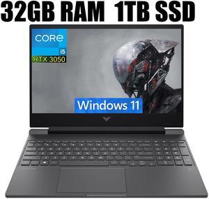 HP Victus 15 Gaming Laptop, 15.6" FHD IPS Display, Intel Core i5-12500H 12 Cores Processor, NVIDIA GeForce RTX 3050 4GB Graphic, Backlit Keyboard, 32GB DDR4  1TB PCIe SSD, Windows 11