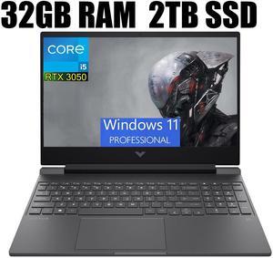 HP Victus 15 Gaming Laptop, 15.6" FHD IPS Display, Intel Core i5-12500H 12 Cores Processor, NVIDIA GeForce RTX 3050 4GB Graphic, Backlit Keyboard, 32GB DDR4  2TB PCIe SSD, Windows 11 Pro