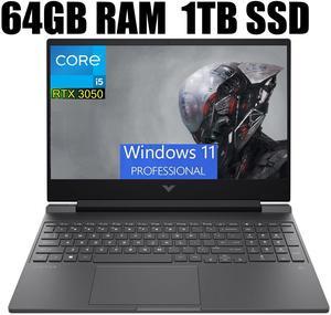 HP Victus 15 Gaming Laptop, 15.6" FHD IPS Display, Intel Core i5-12500H 12 Cores Processor, NVIDIA GeForce RTX 3050 4GB Graphic, Backlit Keyboard, 64GB DDR4  1TB PCIe SSD, Windows 11 Pro