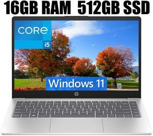 HP 17 Laptop, 17.3" FHD (1920 x 1080) Display, Intel Core i5-1335U 10-Cores Processor, Intel Iris Xe Graphics, Wi-Fi 6, Backlit Keyboard, 16GB DDR4  512GB PCIe SSD, Windows 11