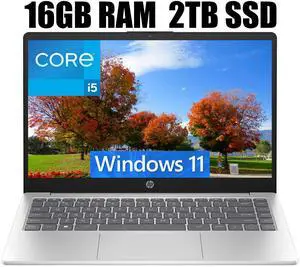 HP 17 Laptop, 17.3" FHD (1920 x 1080) Display, Intel Core i5-1335U 10-Cores Processor, Intel Iris Xe Graphics, Wi-Fi 6, Backlit Keyboard, 16GB DDR4  2TB PCIe SSD, Windows 11