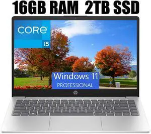 HP 17 Laptop, 17.3" FHD (1920 x 1080) Display, Intel Core i5-1335U 10-Cores Processor, Intel Iris Xe Graphics, Wi-Fi 6, Backlit Keyboard, 16GB DDR4  2TB PCIe SSD, Windows 11 Pro