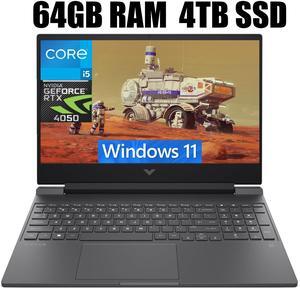 HP Victus 15 Gaming Laptop, 15.6" FHD 144Hz Display, Intel Core i5-13500H 12-Cores Processor, NVIDIA GeForce RTX 4050 6GB GDDR6, Backlit KYB, WiFi 6, 64GB DDR4  4TB PCIe SSD, Windows 11