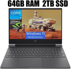 HP Victus 15 Gaming Laptop, 15.6" FHD 144Hz Display, Intel Core i5-13500H 12-Cores Processor, NVIDIA GeForce RTX 4050 6GB GDDR6, Backlit KYB, WiFi 6, 64GB DDR4  2TB PCIe SSD, Windows 11 Pro