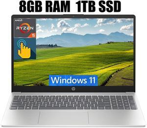 HP 15 Laptop, 15.6" HD (1366 x 768) Touchscreen, AMD Ryzen 5 7520U 4 Cores Processor, AMD Radeon Graphics, Bluetooth, Wi-Fi, 8GB DDR4 1TB PCIe SSD, Windows 11 Home HP 15 Laptop, 15.6" HD (1366 x 768) Touchscreen, AMD Ryzen 5 7520U 4 Cores Processor, AMD Radeon Graphics, Bluetooth, Wi-Fi, 8GB DDR4 1TB PCIe SSD, Windows 11 Home