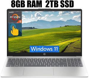 HP 15 Laptop, 15.6" HD (1366 x 768) Touchscreen, AMD Ryzen 5 7520U 4 Cores Processor, AMD Radeon Graphics, Bluetooth, Wi-Fi, 8GB DDR4 2TB PCIe SSD, Windows 11 Home HP 15 Laptop, 15.6" HD (1366 x 768) Touchscreen, AMD Ryzen 5 7520U 4 Cores Processor, AMD Radeon Graphics, Bluetooth, Wi-Fi, 8GB DDR4 2TB PCIe SSD, Windows 11 Home