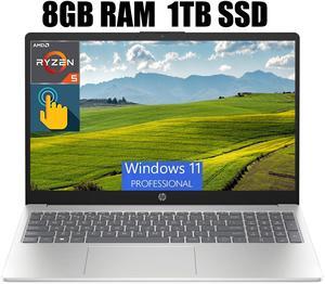 HP 15 Laptop, 15.6" HD (1366 x 768) Touchscreen, AMD Ryzen 5 7520U 4 Cores Processor, AMD Radeon Graphics, Bluetooth, Wi-Fi, 8GB DDR4 1TB PCIe SSD, Windows 11 Pro HP 15 Laptop, 15.6" HD (1366 x 768) Touchscreen, AMD Ryzen 5 7520U 4 Cores Processor, AMD Radeon Graphics, Bluetooth, Wi-Fi, 8GB DDR4 1TB PCIe SSD, Windows 11 Pro